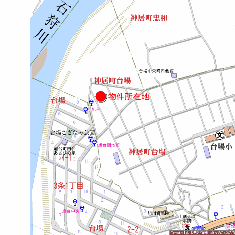 土地　神居町台場２６９ 周辺