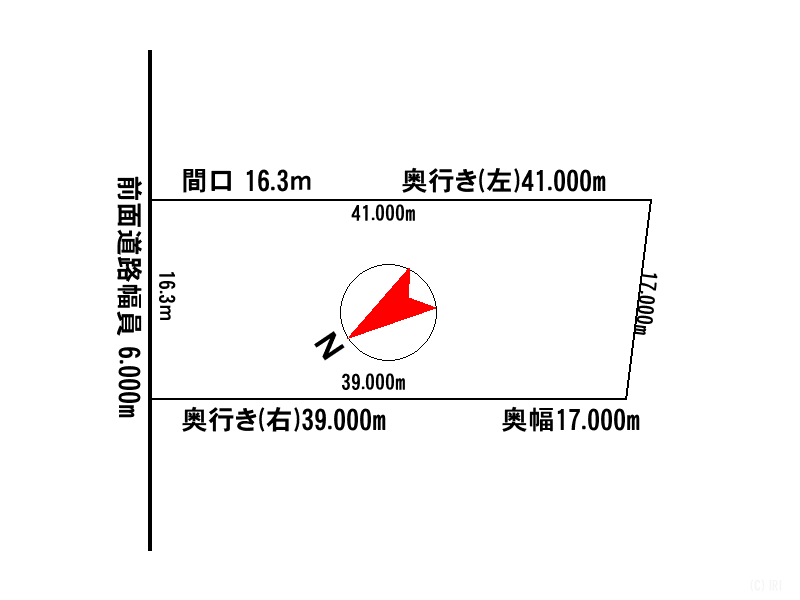 土地　白老町字竹浦 間取り