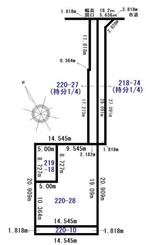 土地　滝川市幸町3丁目 間取り