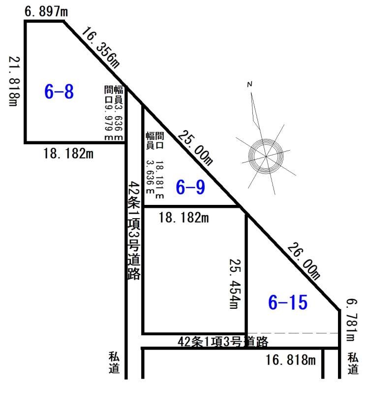 土地　滝川市幸町1丁目 間取り