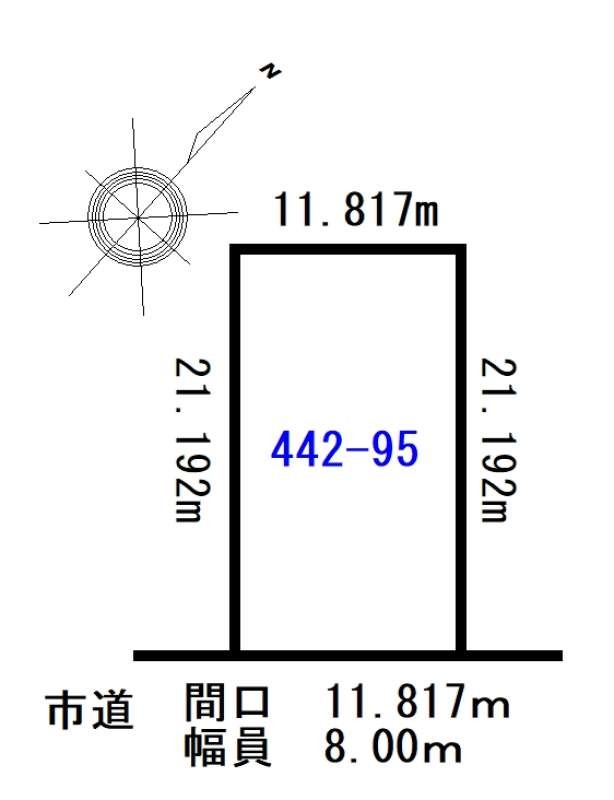 土地　神楽5条9丁目 間取り