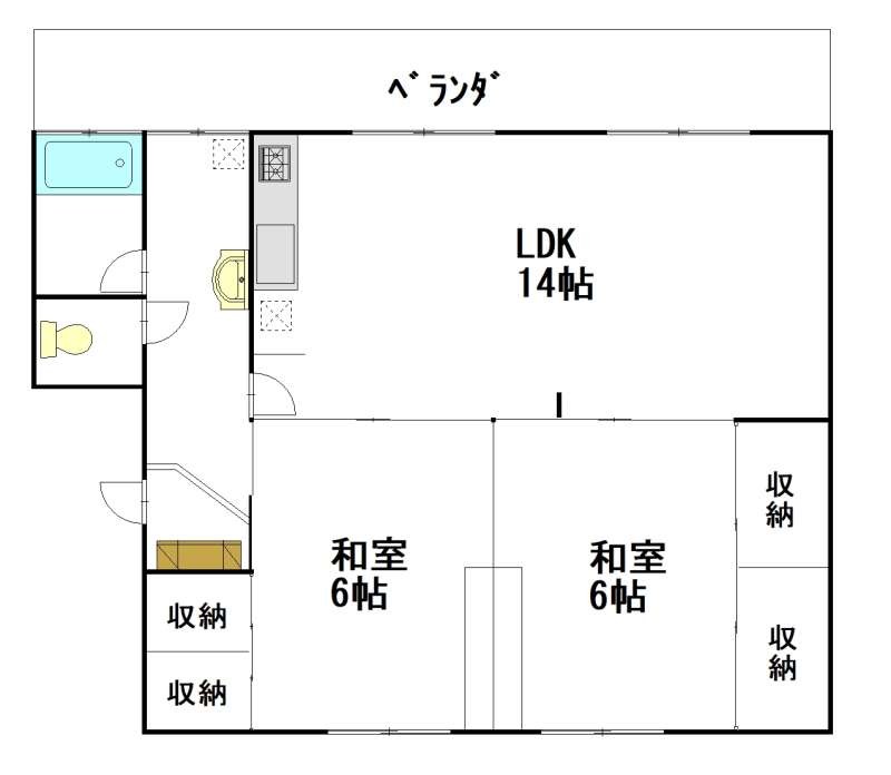 MS　財形神居ハイツ 間取り