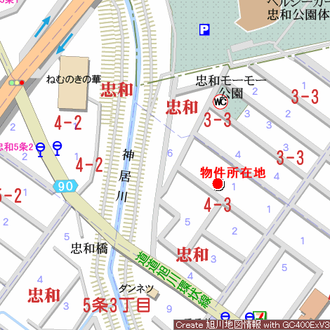 土地　忠和4条3丁目 内観