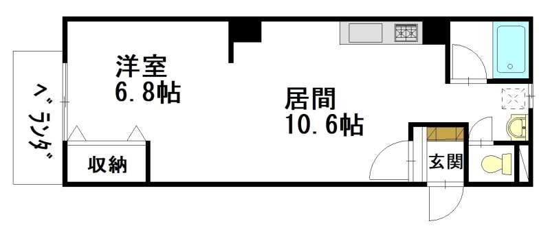MS　フタバハイツ 間取り