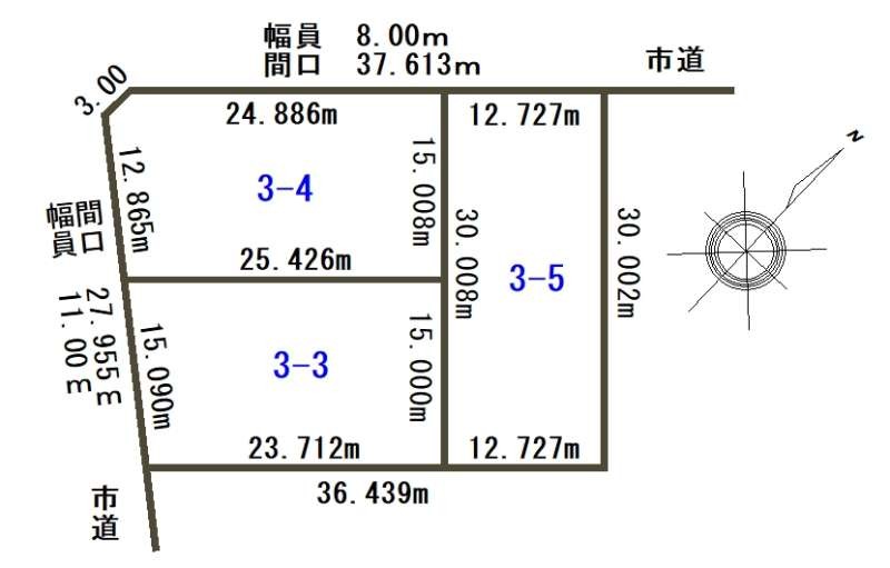 土地　春光台3条3丁目 間取り