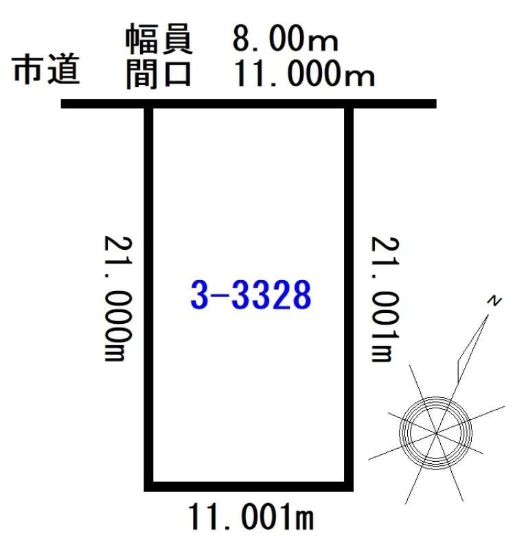 土地　神楽岡6条4丁目 間取り