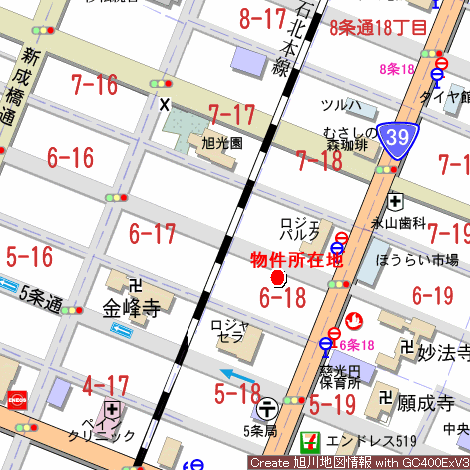 土地　6条通18丁目 内観