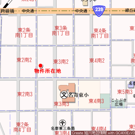 土地　名寄市東3条南2丁目 内観
