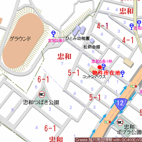 土地　忠和5条1丁目 内観